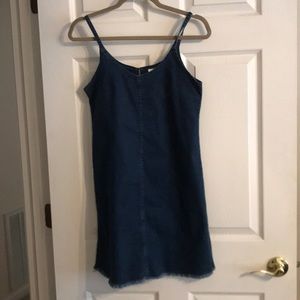 Cut off jean dress